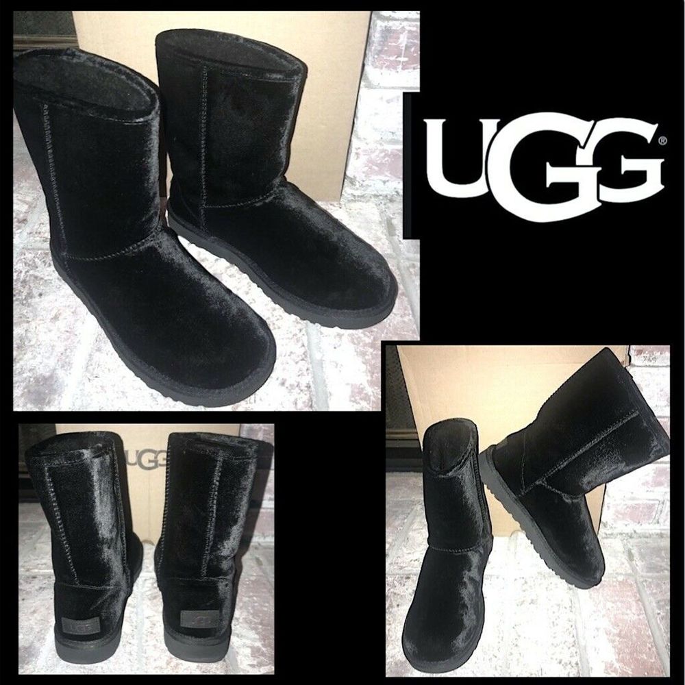 UGG Velvet Boots Size 8 (fit like size 7)